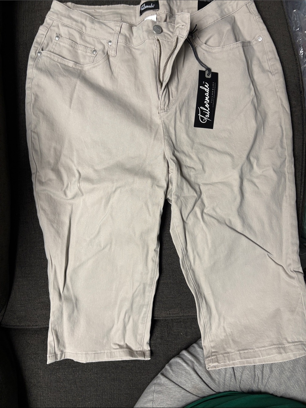 Tailormade Light Beige Capri Jeans